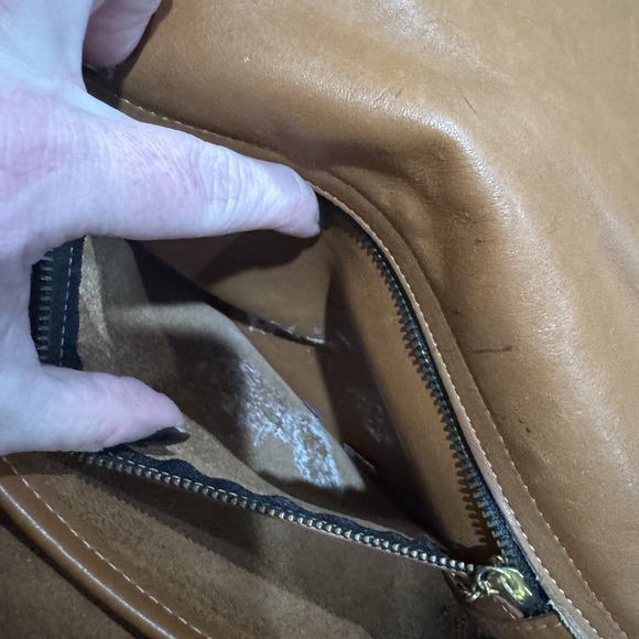 Coach Essex Vintage Briefcase British Tan Brown Leather Spring 80s USA Ship - Picture 11 of 16